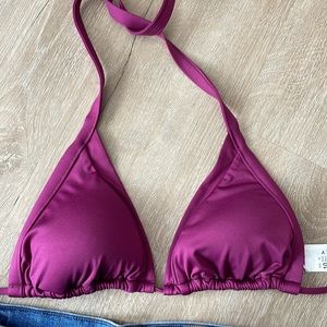 NEW w/tags SEAFOLLY Boysenberry US sz6 triangle swim bikini top